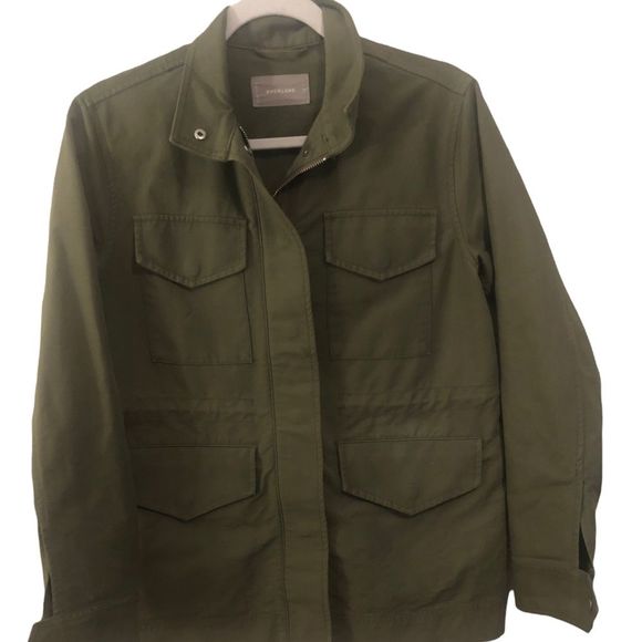 Everlane Jackets & Blazers - Everyone Army Green Outdoor Full Zip Jacket